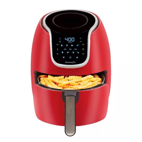 PowerXL 3qt Vortex Air Fryer - Red - Footgool