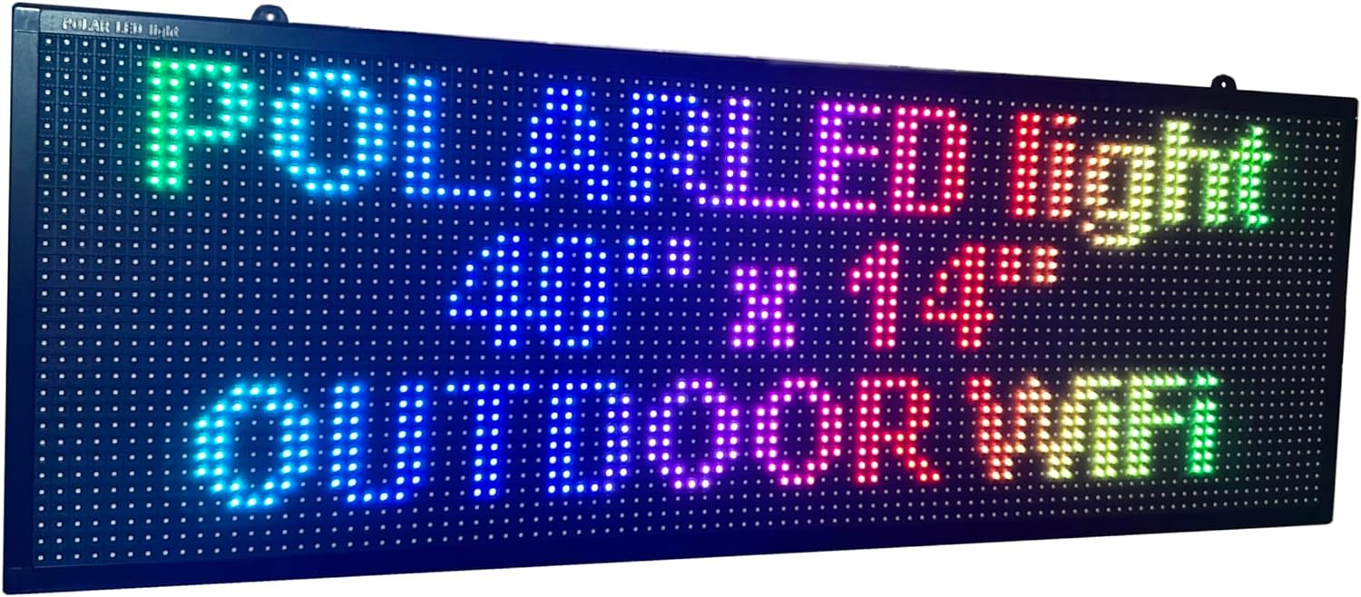 WiFi P6 high Resolution LED RGB Color Sign 40