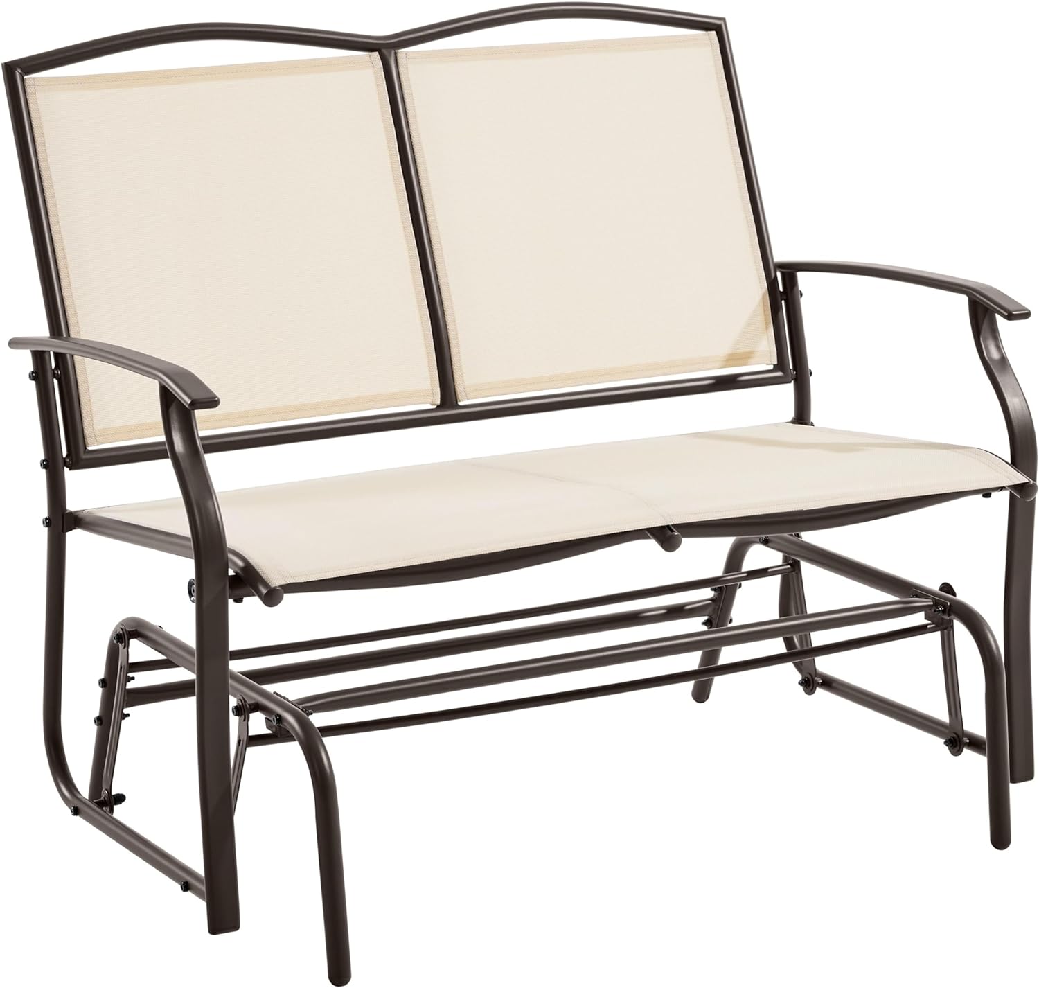 Yaheetech Outdoor Glider 2 Person Outdoor Glider Bench Patio Glider